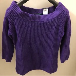 Ralph Lauren Blue Label Off The Shoulder Sweater